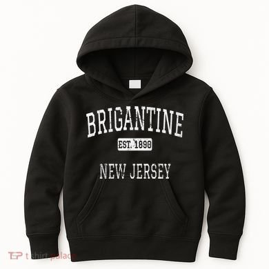 Brigantine New Jersey Nj Vintage Kids Hoodie