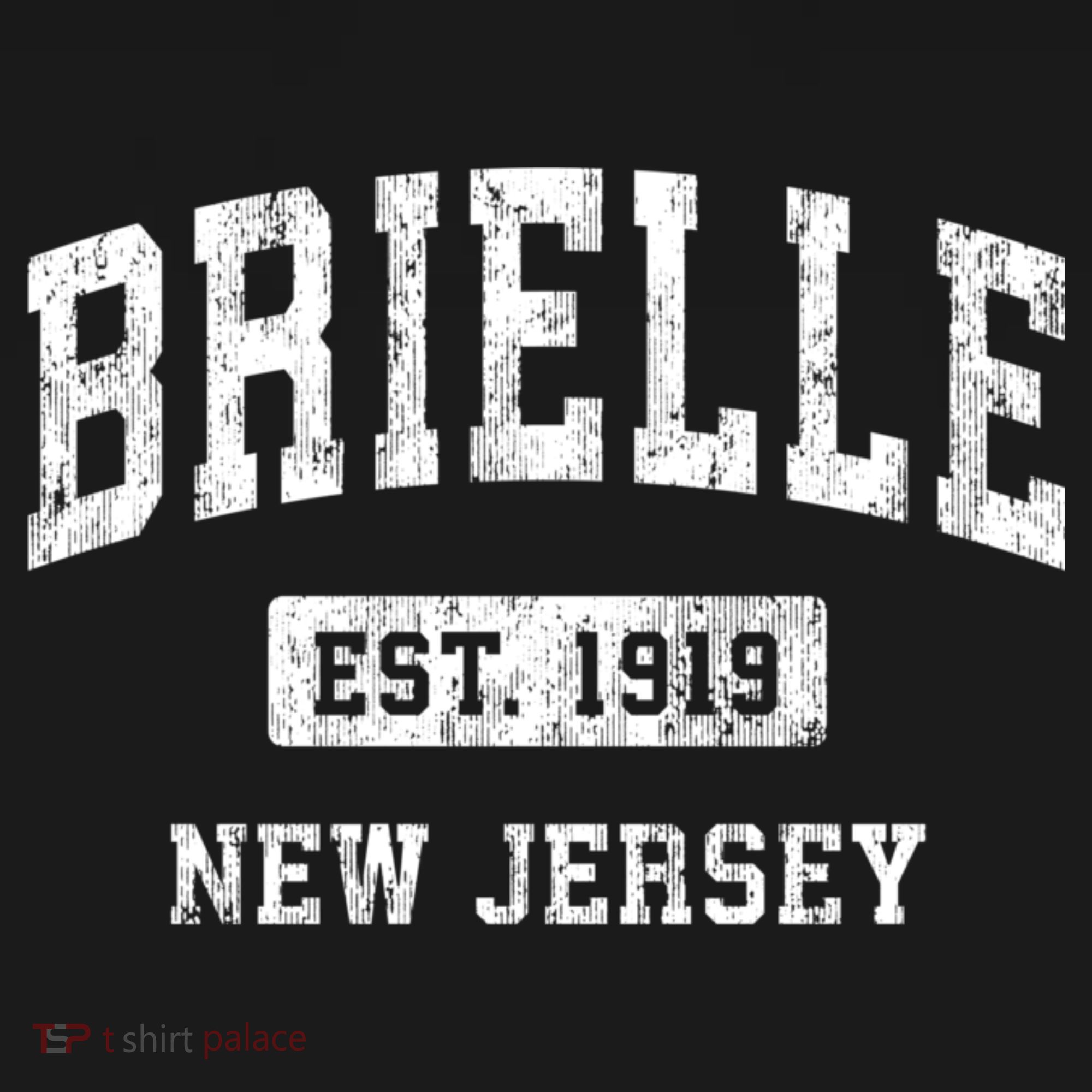 Brielle New Jersey Nj Vintage Athletic Sports T-Shirt