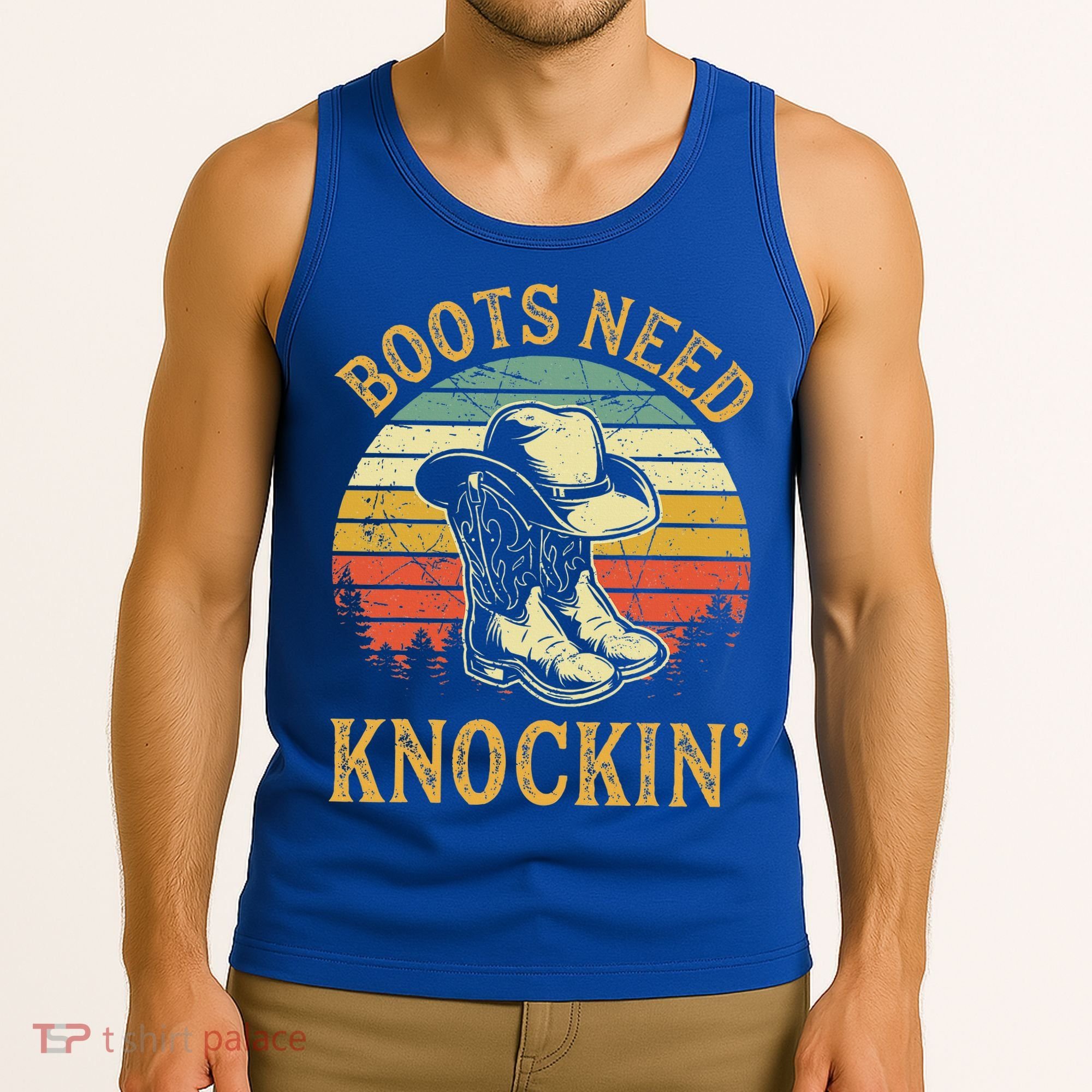 Boots Need Knockin Country Tank Top