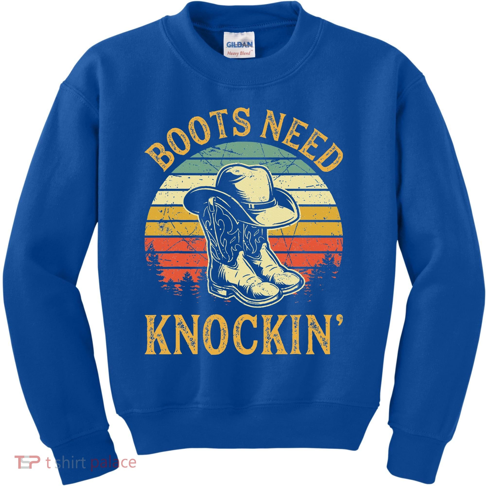 Boots Need Knockin Country Kids Sweatshirt