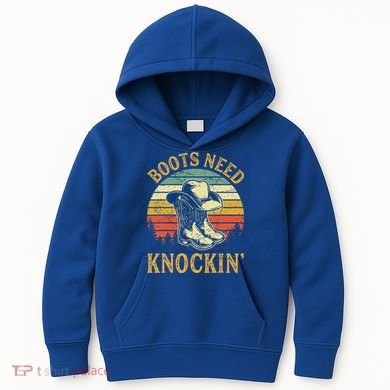 Boots Need Knockin Country Kids Hoodie