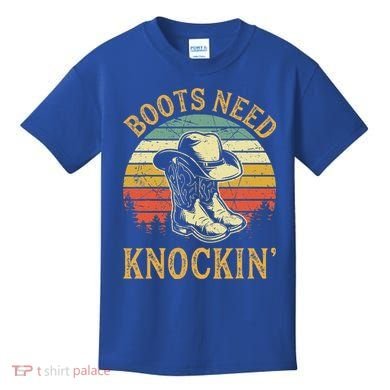Boots Need Knockin Country Kids T-Shirt