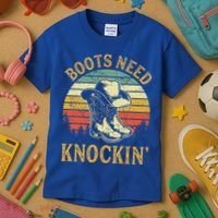 Boots Need Knockin Country Kids T-Shirt thumb 3