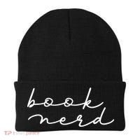 Book Nerd Literary Writing Read Geeky Reader Bookish Reading Gift Beanie thumb 0