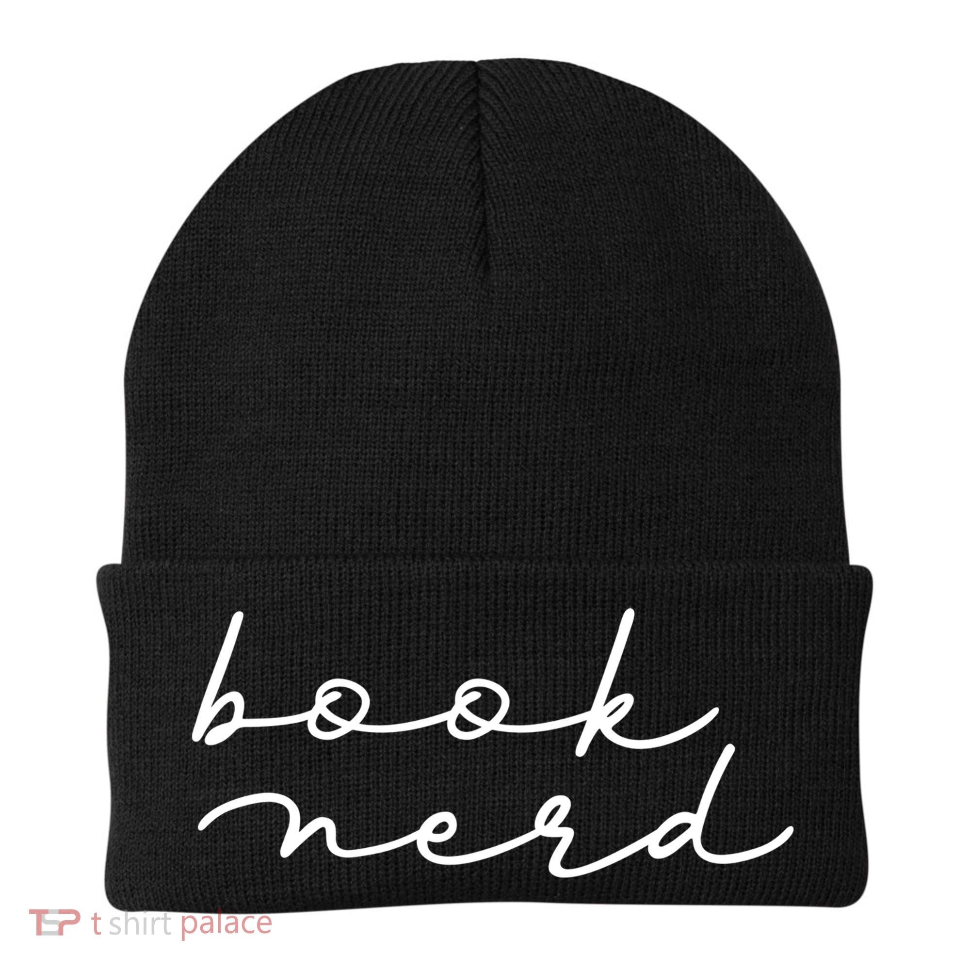 Book Nerd Literary Writing Read Geeky Reader Bookish Reading Gift Beanie