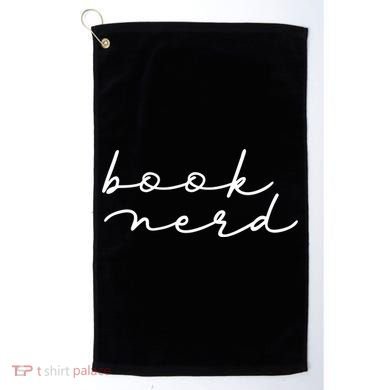 Book Nerd Literary Writing Read Geeky Reader Bookish Reading Gift Golf Towel