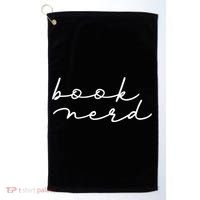 Book Nerd Literary Writing Read Geeky Reader Bookish Reading Gift Golf Towel thumb 0