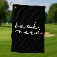 Book Nerd Literary Writing Read Geeky Reader Bookish Reading Gift Golf Towel thumb 1