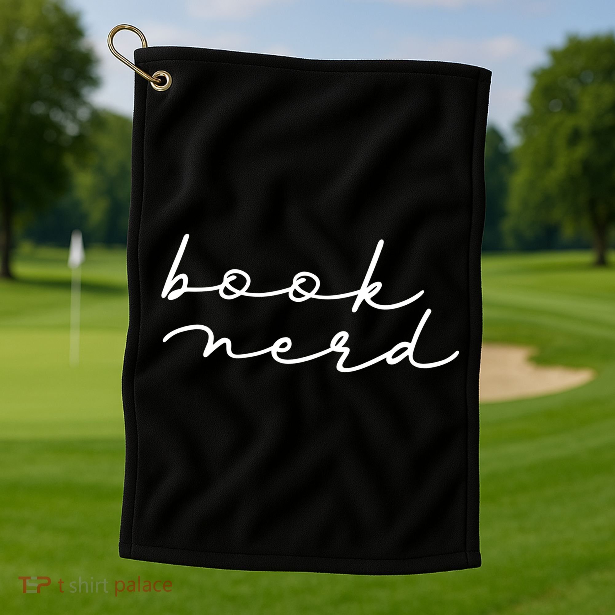 Book Nerd Literary Writing Read Geeky Reader Bookish Reading Gift Golf Towel