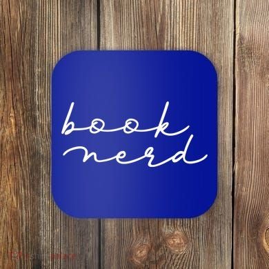 Book Nerd Literary Writing Read Geeky Reader Bookish Reading Gift Coaster