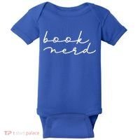 Book Nerd Literary Writing Read Geeky Reader Bookish Reading Gift Baby Bodysuit thumb 0
