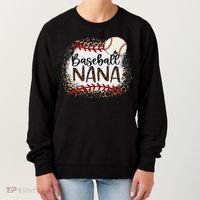 Baseball Nana Leopard Baseball Nana Women's Sweatshirt thumb 0
