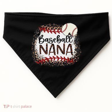 Baseball Nana Leopard Baseball Nana USA-Made Doggie Bandana