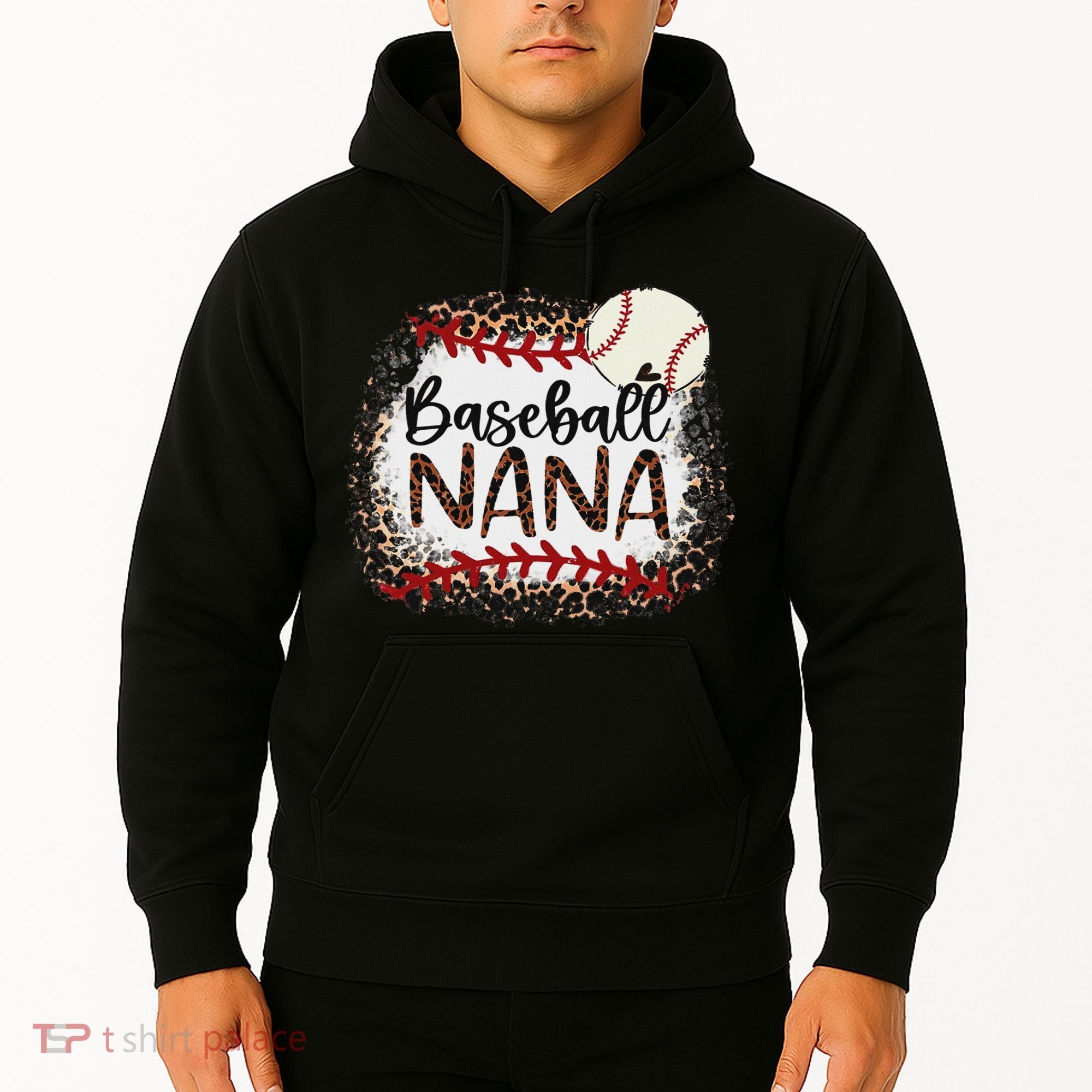 Baseball Nana Leopard Baseball Nana Hoodie