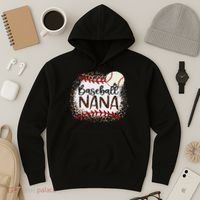 Baseball Nana Leopard Baseball Nana Hoodie thumb 3