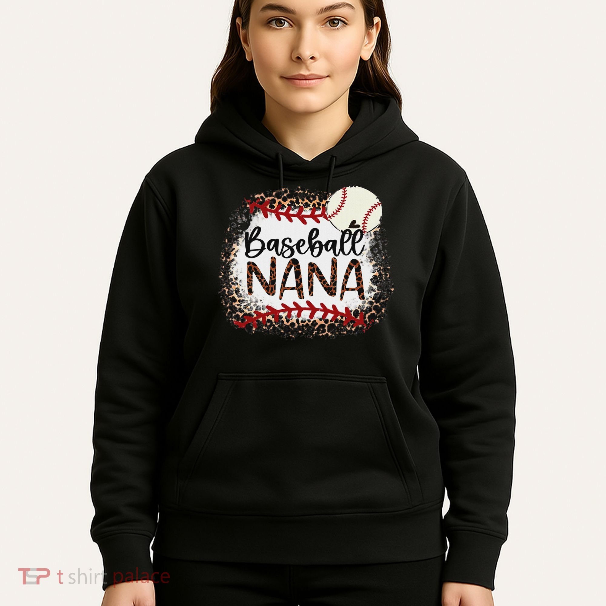 Baseball Nana Leopard Baseball Nana Hoodie