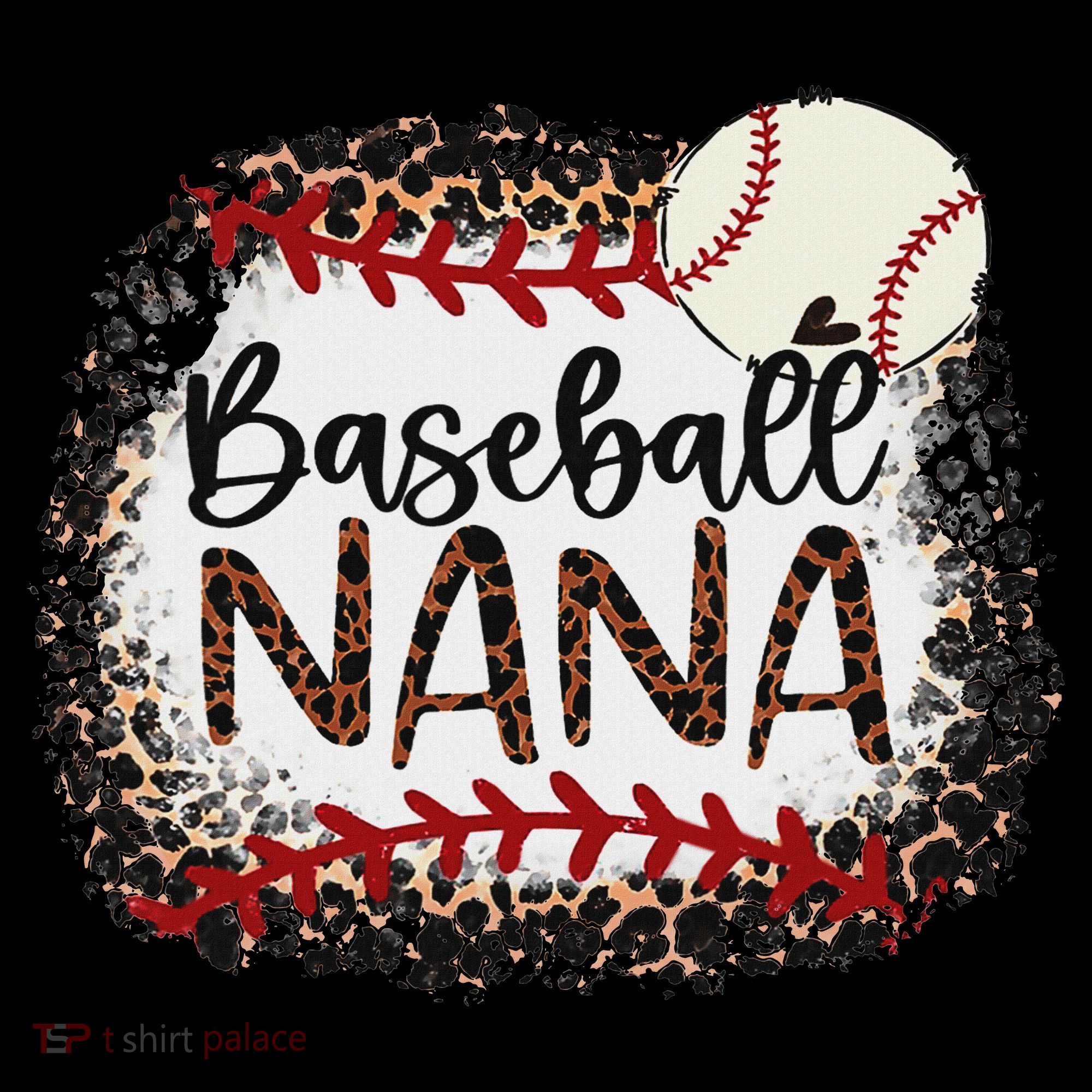 Baseball Nana Leopard Baseball Nana Hoodie