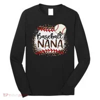 Baseball Nana Leopard Baseball Nana Long Sleeve Shirt thumb 0