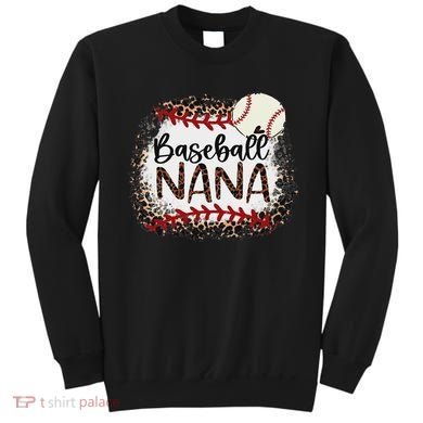 Baseball Nana Leopard Baseball Nana Sweatshirt