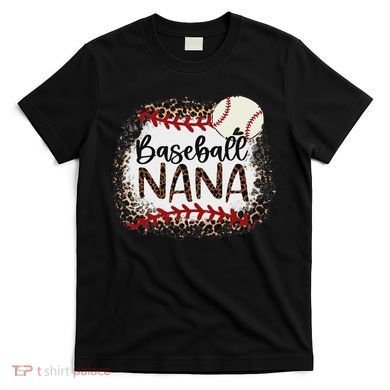 Baseball Nana Leopard Baseball Nana T-Shirt