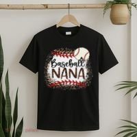 Baseball Nana Leopard Baseball Nana T-Shirt thumb 2