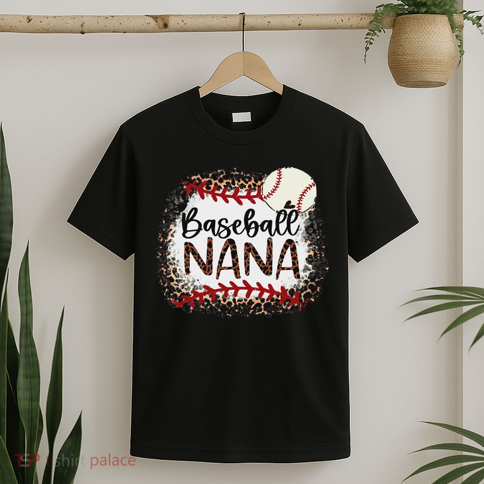 Baseball Nana Leopard Baseball Nana T-Shirt