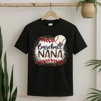 Baseball Nana Leopard Baseball Nana T-Shirt thumb 2