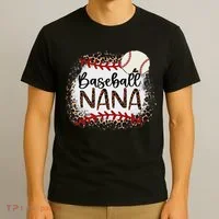 Baseball Nana Leopard Baseball Nana T-Shirt thumb 3