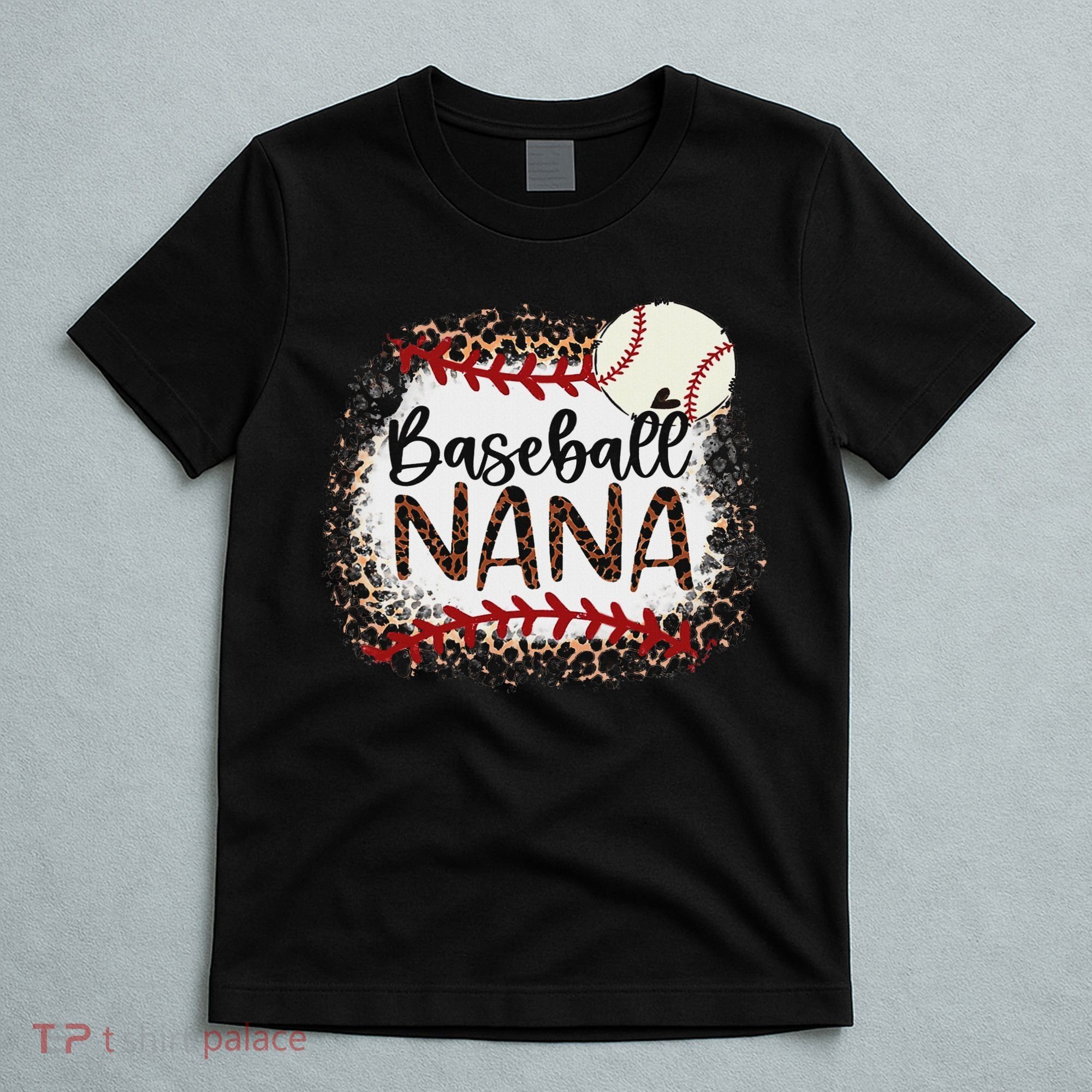 Baseball Nana Leopard Baseball Nana T-Shirt
