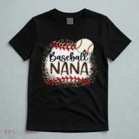 Baseball Nana Leopard Baseball Nana T-Shirt thumb 5