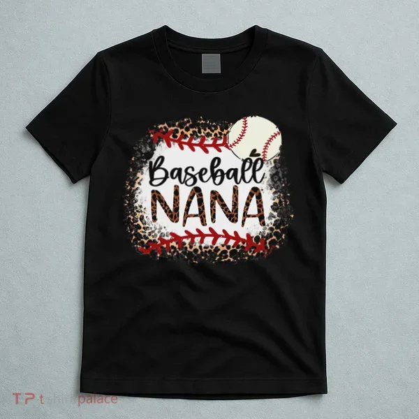 Baseball Nana Leopard Baseball Nana T-Shirt