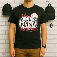 Baseball Nana Leopard Baseball Nana T-Shirt thumb 6