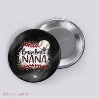 Baseball Nana Leopard Baseball Nana Button thumb 0