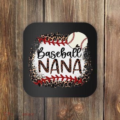 Baseball Nana Leopard Baseball Nana Coaster