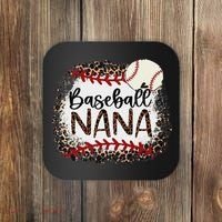 Baseball Nana Leopard Baseball Nana Coaster thumb 0