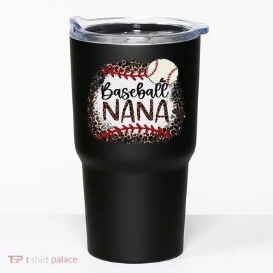 Baseball Nana Leopard Baseball Nana Tumbler