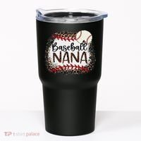 Baseball Nana Leopard Baseball Nana Tumbler thumb 0