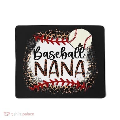 Baseball Nana Leopard Baseball Nana Mousepad