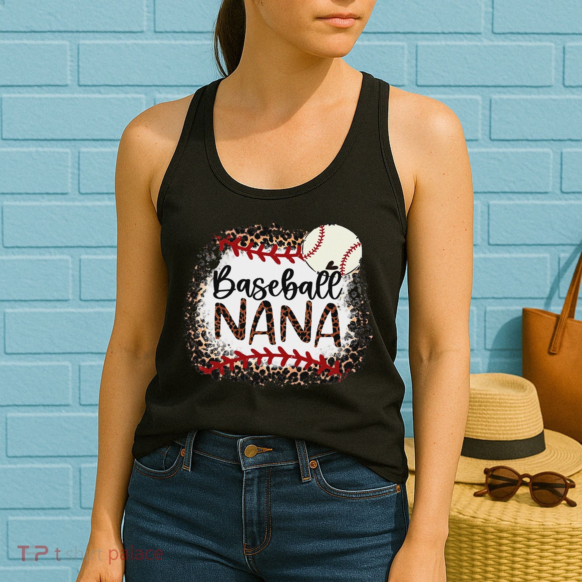 Baseball Nana Leopard Baseball Nana Women's Tank Top