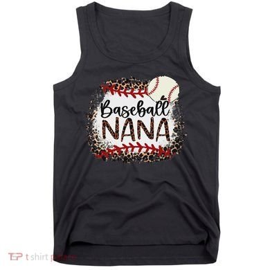 Baseball Nana Leopard Baseball Nana Tank Top