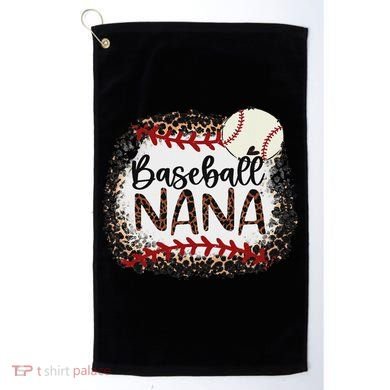 Baseball Nana Leopard Baseball Nana Golf Towel