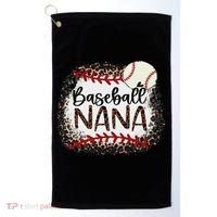 Baseball Nana Leopard Baseball Nana Golf Towel thumb 0