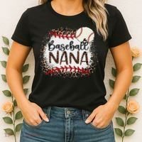 Baseball Nana Leopard Baseball Nana Women's T-Shirt thumb 2