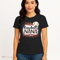 Baseball Nana Leopard Baseball Nana Women's T-Shirt thumb 4