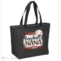 Baseball Nana Leopard Baseball Nana Tote Bag thumb 2