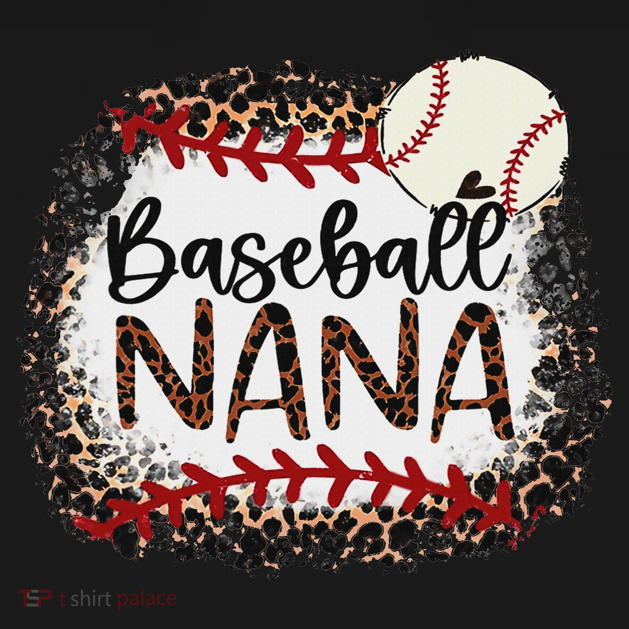 Baseball Nana Leopard Baseball Nana Tote Bag