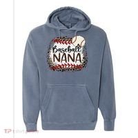 Baseball Nana Leopard Baseball Nana Comfort Colors Garment-Dyed Hooded Sweatshirt thumb 0