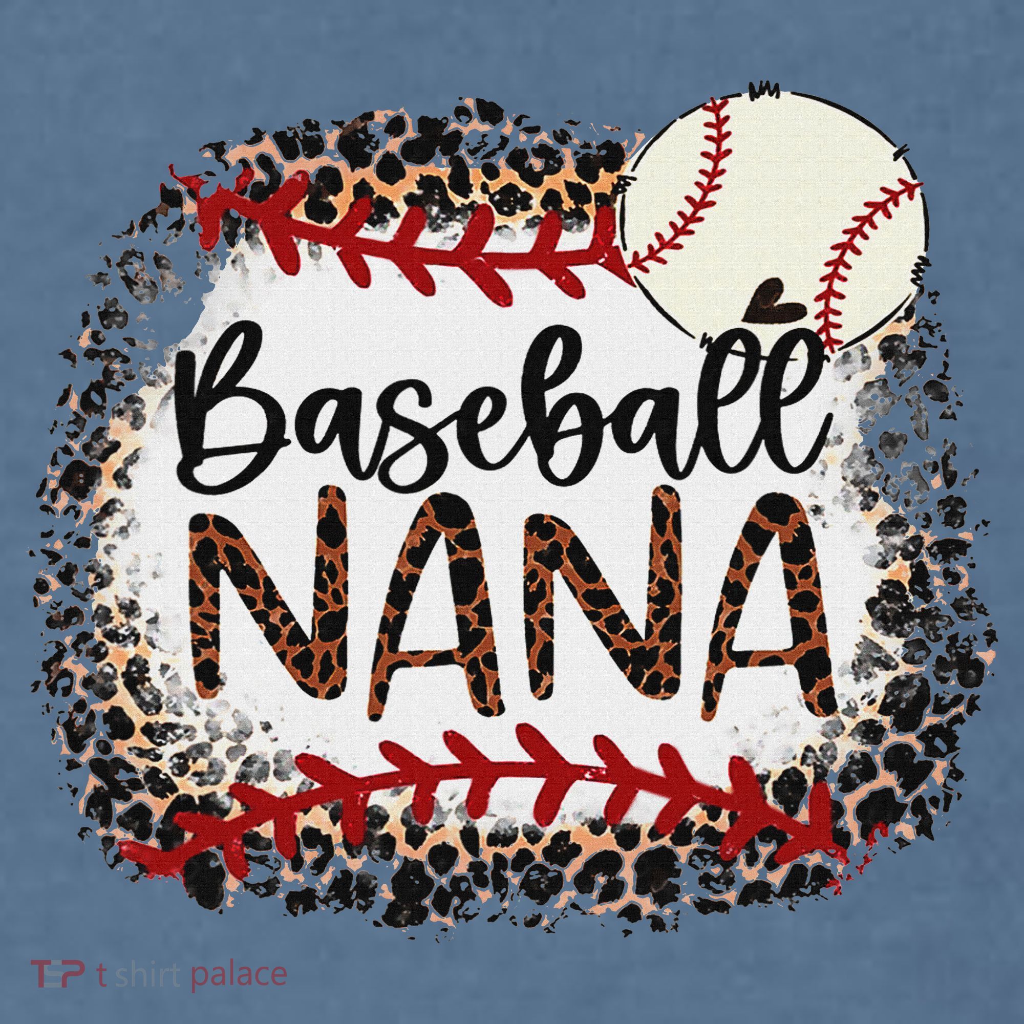 Baseball Nana Leopard Baseball Nana Comfort Colors Garment-Dyed Hooded Sweatshirt