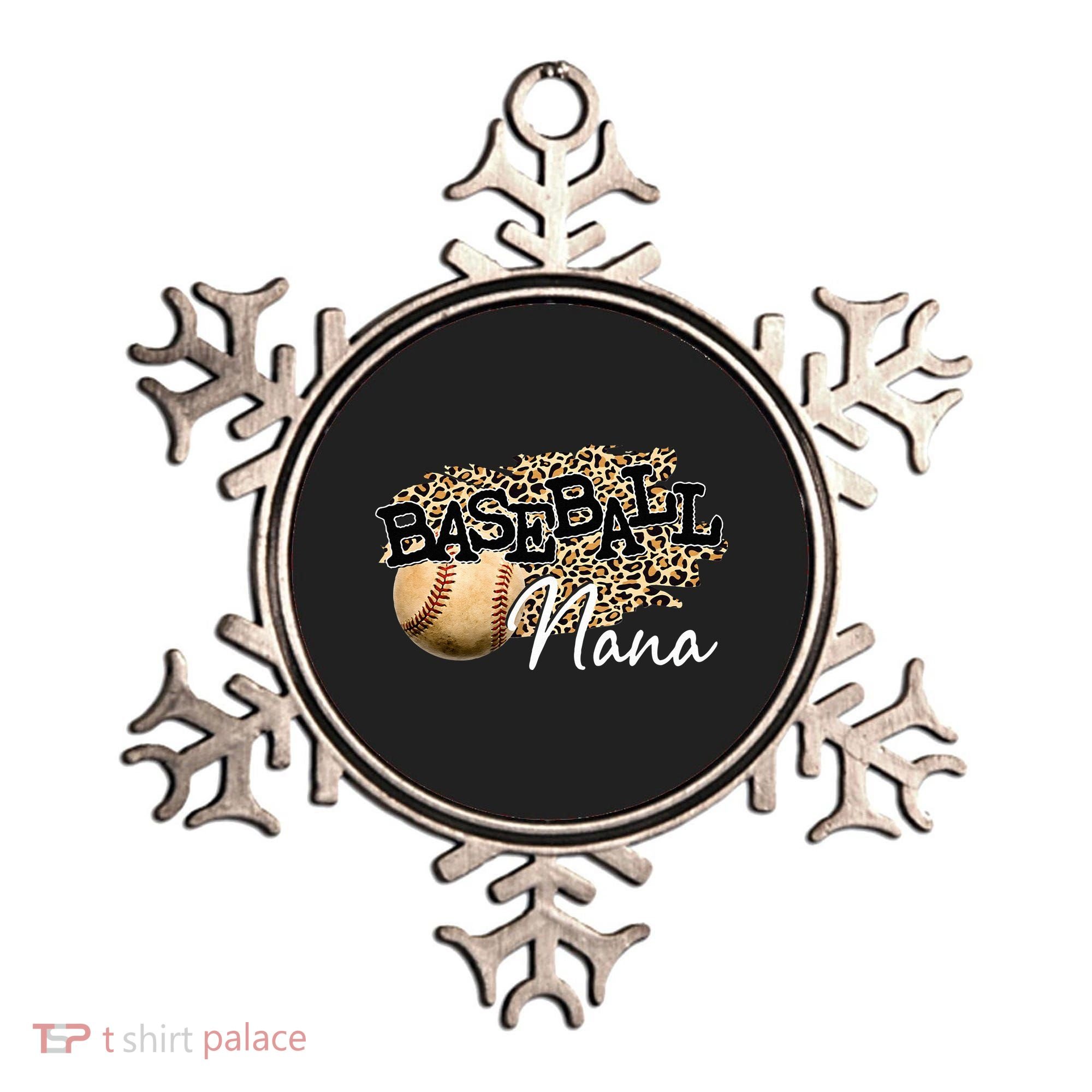 Baseball Nana Leopard Mother's Day Ornament