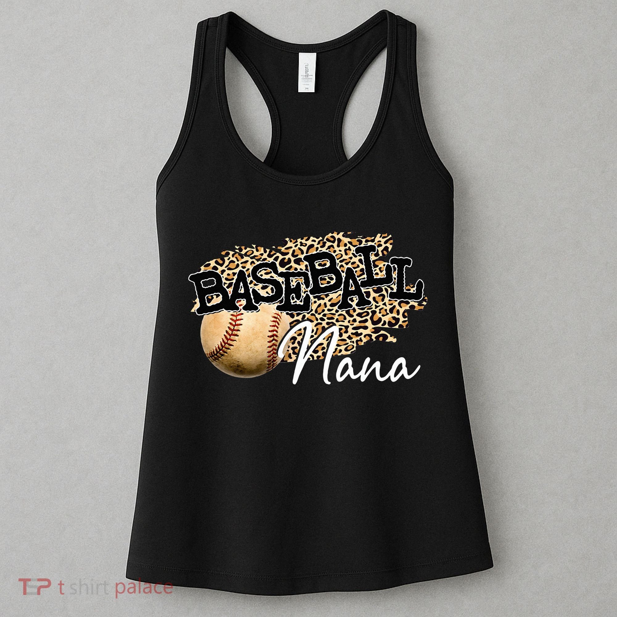 Baseball Nana Leopard Mother's Day Women's Tank Top